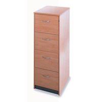 FILING CABINET, 4 DRAWER BEECH CLASSIC FURNITURE