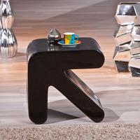 Finley Side Table In Black High Gloss