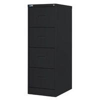 FILING CABINET KONTRAX BLACK STEEL - H X W X D: 1320 X 458 X 622