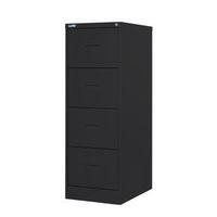 FILING CABINET MIDI BLACK STEEL - H X W X D: 1320 X 458 X 622