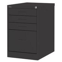 FILING CABINET MIDI BLACK STEEL - H X W X D: 711 X 458 X 622