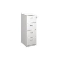 FILING CABINET, 4 DRAWER WHITE CLASSIC FURNITURE