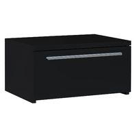 First 1 Drawer Bedside Table Black