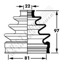 First Line FCB2380 Bellow, Driveshaft