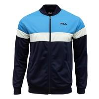 fila mens lecce retro track top tracksuit jacket french blue