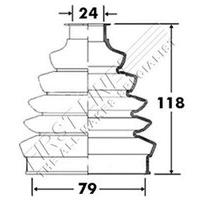 First Line FCB2366 Bellow, Driveshaft