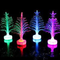 Fiber Optic Christmas Tree LED Colorful Color Small Christmas Tree Random Color