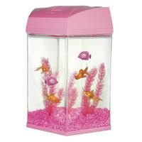 Fish R Fun 21.6L Hexagonal Pink Fish Tank Kit
