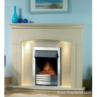 Fireside Barcelona Marfil Marble Surround With Down Lights