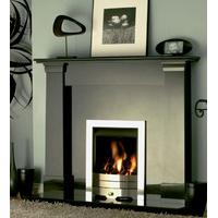 fireside oslo black granite fireplace with gas fire