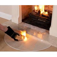 fire resistant hearth rug small half moon