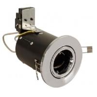 Fire Rated - Tilt - Downlight - Low voltage - Satin Chrome - Die Cast