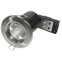 fire rated fixed downlight brushed s6592