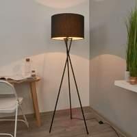 Fiby - fabric floor lamp with black shade