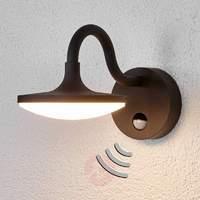 finny led outdoor wall lamp with motion detector