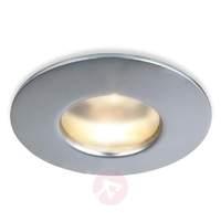 Fixed recessed light, matt silver