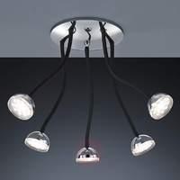 Five-bulb LED ceiling light Tobin