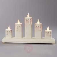 Five-bulb LED candleholder Selina