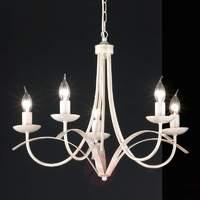 Five-bulb chandelier Hannes