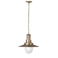 Fisherman XL Ceiling Light In Bronze And Seeded Glass