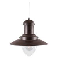 fisherman rustic brown pendant lamp