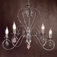 fioretto chandelier with asfour crystal five bulbs