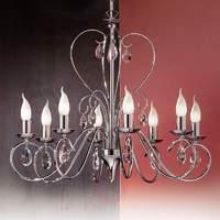 Fioretto Chandelier Graceful Eight Bulbs Chrome