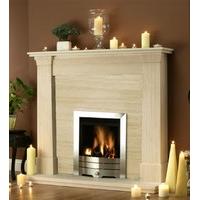 fireside oslo limestone fireplace package with gas fire