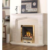 Fireside Southampton Limestone Fireplace Package With Gas Fire