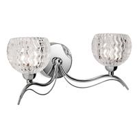 Firstlight 8618 Blanche 2 Light Wall Light in Polished Chrome Finish