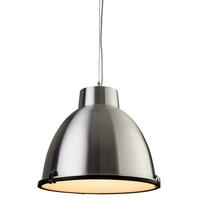 Firstlight 8621 Manhattan 1 Light Ceiling Pendant in Aluminium Finish