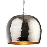 Firstlight 8671 Assam Large Nickel and Matt Brass Ceiling Pendant