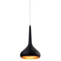 Firstlight 8613 Bar LED Ceiling Pendant in Black and Gold Finish