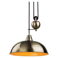 Firstlight 2309 Century Rise and Fall Ceiling Light in Antique Brass
