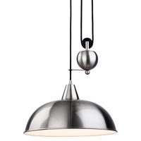 Firstlight 2309 Century Rise and Fall Ceiling Light in Brushed Steel