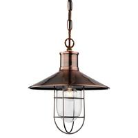 Firstlight 2306 Crescent 1 Light Ceiling Lantern in Antique Copper