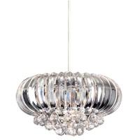 Firstlight 8633 Crown Easy-Fit Ceiling Pendant In Chrome With Clear Acrylic
