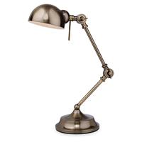 Firstlight 2305 Beau Adjustable Table Lamp in Antique Brass