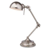 Firstlight 2305 Beau Adjustable Table Lamp in Brushed Steel