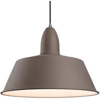 firstlight 3404 riva ceiling pendant in concrete diameter 350mm