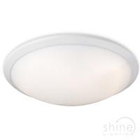 Firstlight 8657 Ascot Low Energy Flush Ceiling Light With White Trim