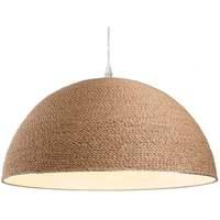 Firstlight 3440 Coast Ceiling Pendant In Brown Rope - Diameter: 410mm