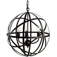 Firstlight 3437 Castle Ceiling Pendant In Antique Brown - Diameter: 460mm