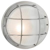 firstlight 3425ss court 1 light wall light in stainless steel with fro ...