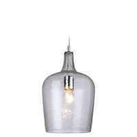 Firstlight 2301 Glass 1 Light Clear Finish Dimple Effect Ceiling Pendant