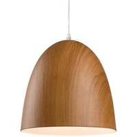 Firstlight 3442 Forest Ceiling Pendant In Brown Wood - Diameter: 300mm