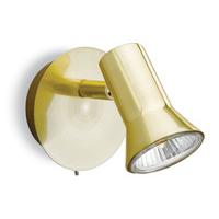 Firstlight Magnum 6090 Brushed Brass Single Spotlight