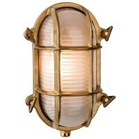 Firstlight 3433BR Nautical Solid Brass Oval Bulkhead Exterior Light