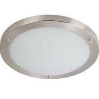 Firstlight Rondo 3339 Brushed Steel 16 watt Low Energy Flush Fitting