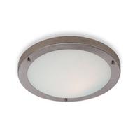 Firstlight Rondo 3340 Brushed Steel 28 watt Low Energy Flush Fitting